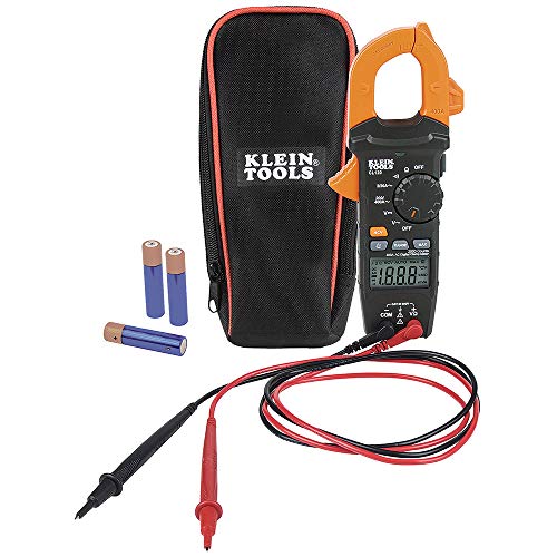 Klein Tools CL120 Digital Clamp Meter, Auto-Ranging 400 Amp AC, AC/DC Voltage, Resistance, Continuity, Non-Contact Voltage Tester Detection - size: Clamp Meter