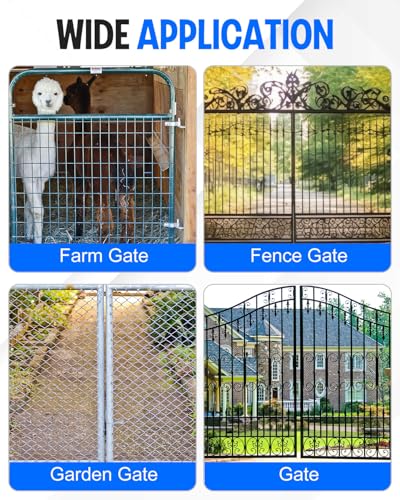 2 Pair Heavy Duty Gate Hinges 1-3/8'' Gate Hinge, Screws Included | Wall Mount Gate Hinge, Metal Chain Link Fence Outdoor Hinge - size: 2 Pair-1-3/8''