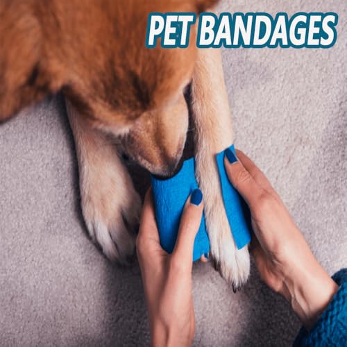 24 Pack Self Adhesive Bandage Wrap 2 Inch x 5 Yards Non-Woven Bandage,Vet Wrap Breathable Elastic Self-Adherent Tape for Stretch Athletic, Sports, Wrist, Ankle (Pets Too)(Mix) | Vet Wrap Breathable Elastic Self-Adherent Tape for Stretch Athletic, Sports,