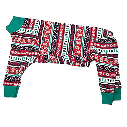 Dog Surgery Recovery Suit Female Male for Dogs After Surgery Medium Large Dogs Onesie Dog Pajamas Pjs Clothes (Christmas red, 28 (Chest 26.77 in | Backlength 18.11)) - color: Christmas red, size: 28 (Chest 26.77 in | Backlength 18.11)