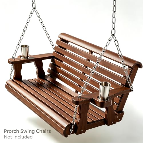 304 Stainless Steel Porch Swing Chains Kit - Fits up to 10' Ceiling | Heavy Duty, Replacement Chain for Porch Swing Set, 700LB Capacity, Ideal for Outdoor Swing Chairs, Benches, Playgrounds - size: 10 Feet Ceiling 6.5Ft*4