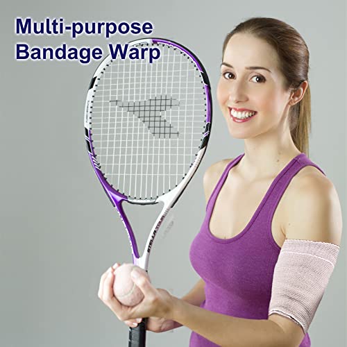 48 Pack Elastic Bandage Wrap 4” Bandage Wrap with Hook and Loop Closure on Both Ends Self Adhesive Bandage Wrap for Sports, Medical, and Injury Recovery - size: 4 Inch (Pack of 2)