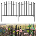 No Dig Garden Fence 24" H x 22.5'L Decorative Yard Dog Outdoor Panels - size: 24 in(H)