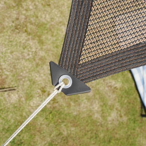 Shade Cloth for Garden 10 * 10FT, 70% Sunblock Mesh Tarp & Outdoor Sun Shade with Grommets, Sun Shade Outdoor Cover, Plant Covers Freeze Protection for Greenhouse, Kennel, Lawn, Patio Brown - color: brown, size: 10*10FT