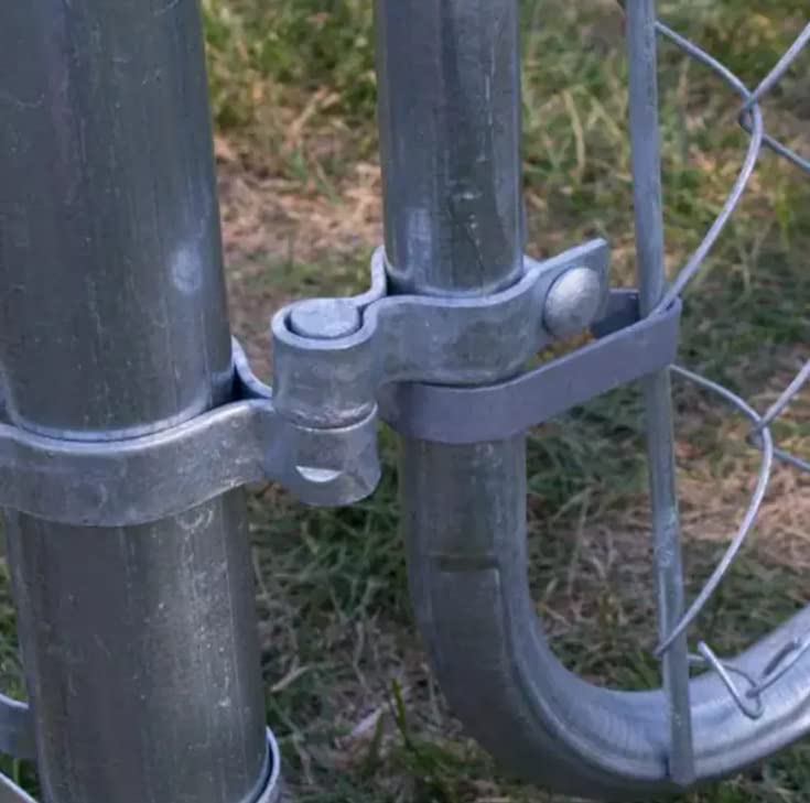 2 Pack Chain Link Fence Frame Gate Post Male Hinge with Bolts and Nuts (2-7/8 Inch) - size: 2-7/8 Inch