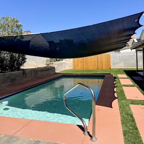 Garden Shade Cloth, 80%-90% Resistant Sun Shade Neting Mesh Tarp with HDPE Material and Reinforced Grommets, Sunblock Trap for Greenhouse Plant Pergola Backyard Patio, 6x20FT - size: 6x20FT
