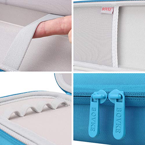 BOVKE Stethoscope Case for 3M Littmann Classic III Monitoring, Lightweight II S.E, Cardiology IV Diagnostic, MDF Acoustica Stethoscopes, Extra Room for Nurse Essentials and Medical Supplies, Blue - color: Blue