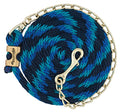 Weaver Leather Poly Lead Rope with Swivel Chain Navy/Blue/Turquoise, 5/8" x8'6"