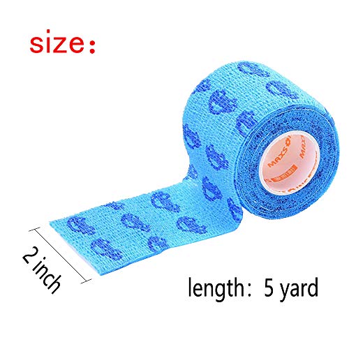Stmandy Vet Tape wrap, wrap Bandage 2 inch 6 Rolls,Adhesive wrap Bandage for The Person or The Pets (cat,Dogs,Horse and Other Animal) who was injure or Have Wounds (Cartoon 6pcs) - size: 2 Inch (Pack of 6)