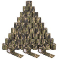 48 Pack Self Adhesive Bandage Wrap, 2” x 5 Yards Cohesive Medical Tape Elastic Grip Tape Black Sports Tape Athletic for Ankle, Wrist Sprains, Pet First Aid (Camo) - color: Camo