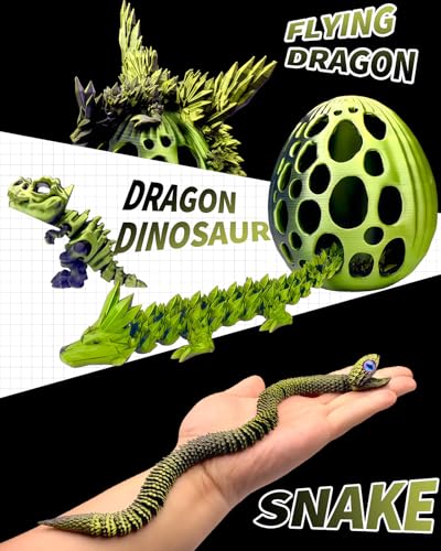 5 Pcs，12" 3D Printed Dragon Eggs,Dinosaur Egg,Crystal Dragon Toys,Snake Eggs, Animals,Fidget Toy,Desk Executive Toy，Easter Eggs Basket Stuffers,Toys for Boys Kids Teen 5-7 4-6 8-12 - color: Oo-02