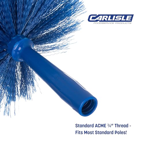 Sparta Round Duster Head, Soft Flagged Bristles, 9 Inch, Blue, 12-Pack | Flo-Pac, Electrostatic Bristles, Ceilings and Corners, Handle Sold Separately, BPA Free