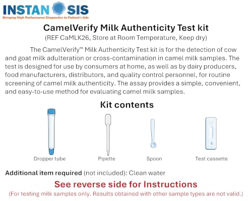 CamelVerify Camel Milk Authenticity Test kit