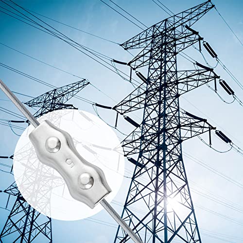 M5 Poly Rope Connectors, 30 Pcs Poly Rope Fence with Sleeve Tool for Electric Fences Wires, Electric Fence Rope Connection