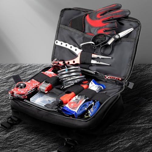 Jueachy Tactical Molle Pouch Large Admin Bag Utility Tool Pouches Molle Attachment EDC Pouches Expandable Molle Accessories Organizer Medical Pocket U.S.A Patch Included - color: Black