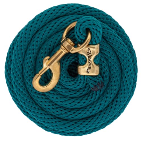 Weaver Leather Poly Lead Rope, Emerald Green, 5/8" x 10'