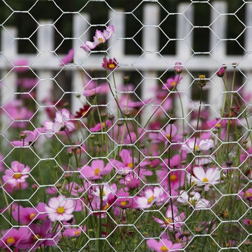 20GA Galvanized 36in x 50ft x 1in Mesh Chicken Wire Hexagonal Poultry Netting - size: 36"x50'