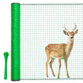 RIFNY Deer Fence, Temporary Fence for Garden Outdoor Yard, 4 x 100 FT | Plastic Mesh Fencing to Protect Plants Fruit from Deer Dogs Chicken Animal, UV Resistant, Weatherproof, Reusable, Green - size: 4 x 100 FT