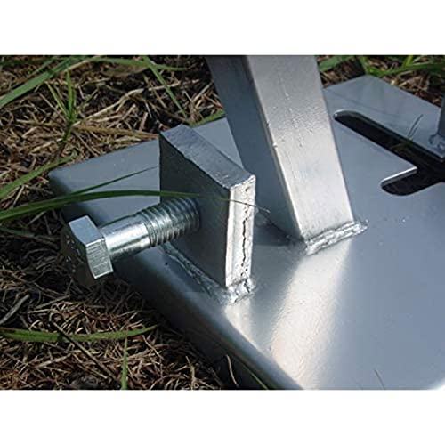 BOSS Buck Deluxe Durable Steel Stable Versatile Foot Pad for Game Feeder | Nut and 1/2" Bolt Included