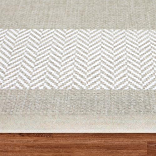 Chef Gear Hettie Anti Fatigue Cushioned Kitchen Mat 18"x32" Beige - color: Beige, size: 32"L x 18"W x 0.3"Th