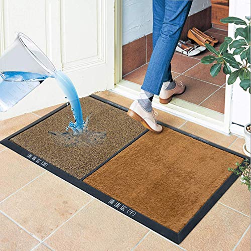 HAPYLY Disinfection Floor Pad Mat Sanitizing Floor Mat Multifunction Entrance Mat Footbath Mat RugShoe Mat Home Hotel (Brown) - color: Brown