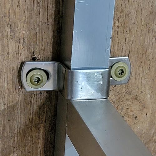 Aluminum 5 FT X 10 FT 6 Rail 40" Wall-Mounted ADD-ON Sheep & Goat STALL KIT Pen