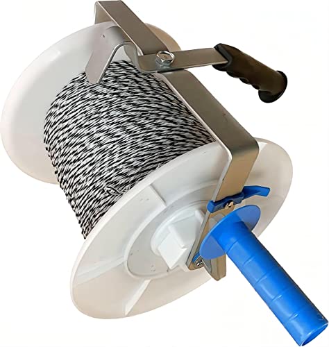 Electric Fence Mega 3:1 Geared Reel Prewound 2296ft 6 Strands Polywire PK1 - size: 2296 ft x 1 Mega Reel