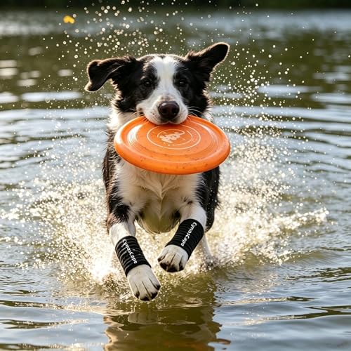 Dog Leg Brace – Front & Rear Leg Support with Compression Wrap for Canine Joint Stability - size: Medium-Upgrade