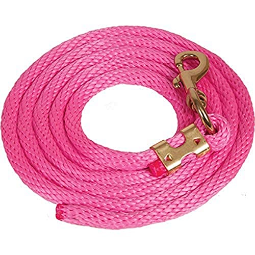 Mustang Poly Lead Rope 9ft. with Bolt Snap - color: Pink