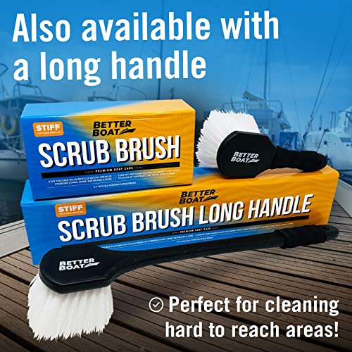 Stiff Hand Scrub Brush, Short Handle Heavy Duty Tire and Wheel Cleaning | Tool, Outdoor Boat Scrubber with Handle, Carpet Cleaner, All-Purpose Cleaning Brush - style: Short Handle