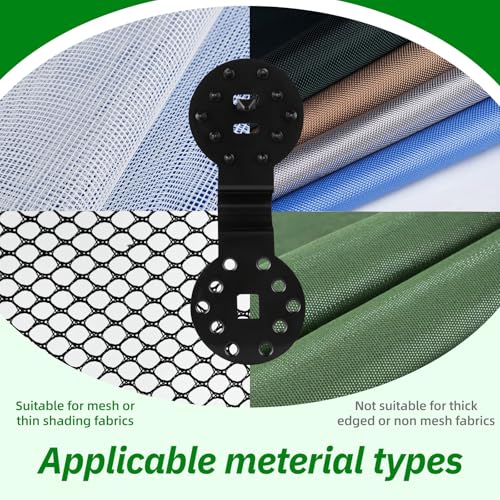 Sunscreen Net Clips Heavy Duty Plastic Shade Cloth Clips 100 Pack with Tarp Grommet Fasteners for Garden Patio (100)