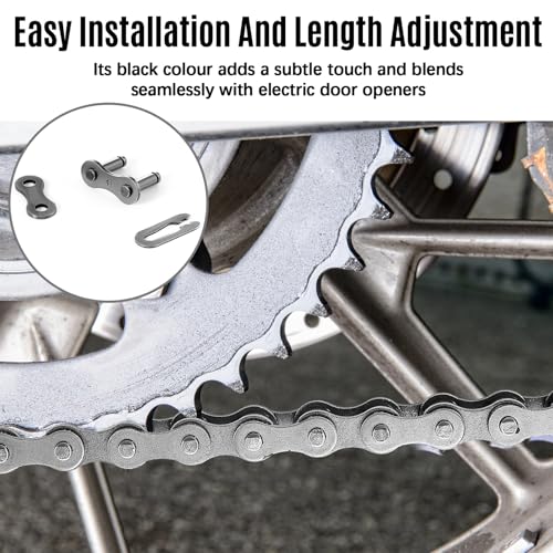 Tandefio #41 10 ft Roller Chain for Gate Openers Carbon Steel Operator Chain with 2 Connecting Links for Extension Replacement Electric Automatic Sliding Gate Opener Garage Hanger Door Karts Bike - size: 10 ft, style: #41