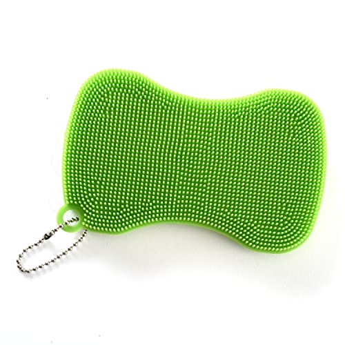 Norpro Silicone Bowtie Dish Brush - color: Green