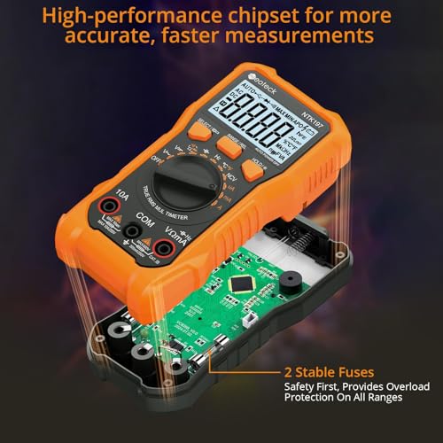 Neoteck Professional Electrical Testing Kit: Digital Multimeter Voltmeter & Voltage Detector Pen with Receptacle Tester, AC/DC Voltage, Current, NCV, Continuity, Live Wire, Circuit Tester