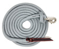 12FT Lead Rope with NP Snap - color: Grey, size: 12 ft. Nickel Trigger Snap