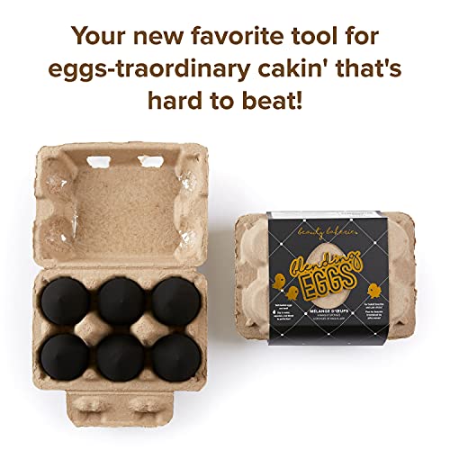 Beauty Bakerie Blending Egg Beauty Sponge Cosmetic Face Make up Blender Sponge Applicator for Powder, Liquid, Foundation, Concealer and Blending, Latex Free 6 Pack Set, Black Egg-cellence - color: Black