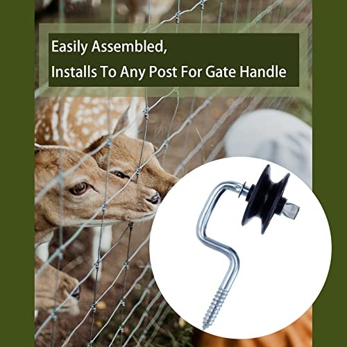 10 Pack Self-tapping Farm Electric Fence Wood Post Insulators, Screw-in Corner Polyrope Insulators, Wood Post Anchors Corner Insulators