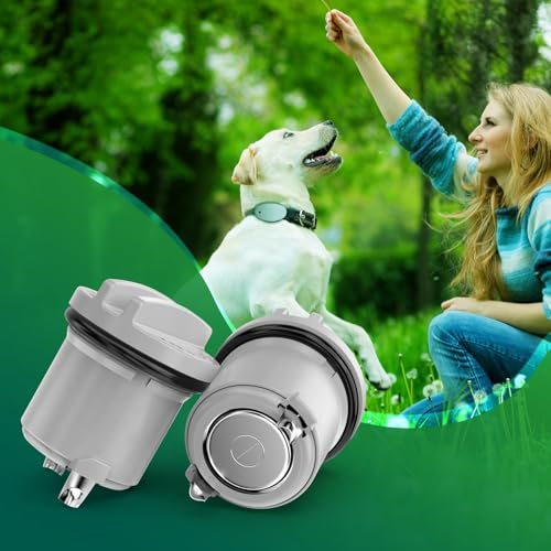 Dog Collar Batteries for R21 R22 R51 and Microlite Collar Battery, High Capacity Compatible with Invisible Fence Receiver Collar Batteries, 2 Packs Lasting Replacement Pet 3V Batteries - Gray