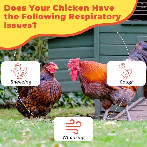 Respiratory Aid for Poultry - Chicken Supplement - Drinking Water Additive - Supports Respiratory Health in Roosters - Suitable for All Birds - 6 oz Dropper - Made in USA