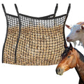 2 PCS Slow Feed Hay Net for Horses, Hay Net for Livestock,Slow Feeder for Goats Sheep Donkey, Easy to Fill and Hang, Black, 35 x 31 Inch
