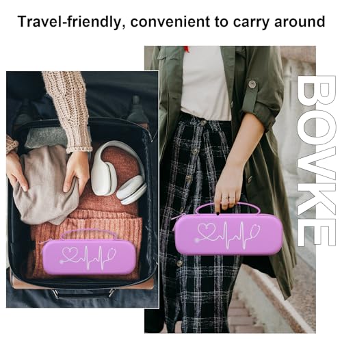 BOVKE Stethoscope Case for 3M Littmann Classic III, Lightweight II S.E, MDF Acoustica Deluxe Stethoscopes - Extra Room for Medical Bandage Scissors EMT Trauma Shear and LED Penlights, Light Purple - color: Light Purple