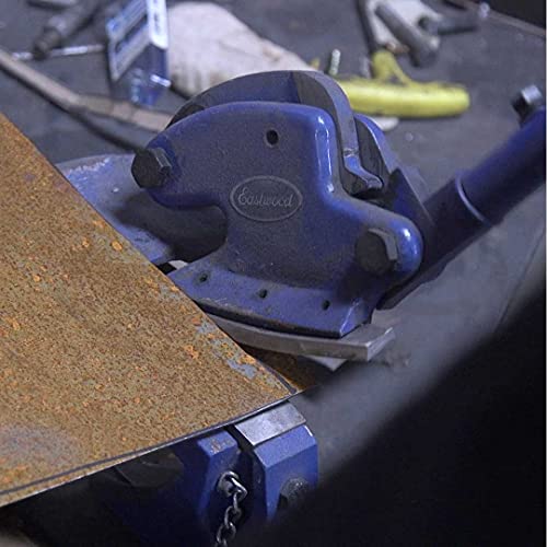 Eastwood Throatless Shear Multiple Purpose Bench Top Throatless Sheet Metal Shear Cutter Tool Solid Steel Frame Mounting Type