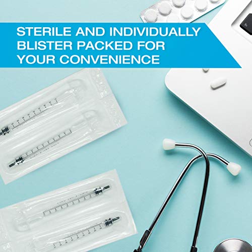 5ml Oral Dispenser Syringe Luer Slip 100 Pack by Tilcare - Sterile Plastic Medicine Droppers for Children, Pets & Adults – Latex-Free Medication Syringe Without Needle - Syringes for Glue and Epoxy - style: 5mL