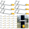 24pcs Electric Fence Insulator Tube Post Insulator for Chain Link Round or Square Tubing T Post Extended Wire Holders for Chain Link and T & U Posts Tubing Farm and Ranch Fence Systems