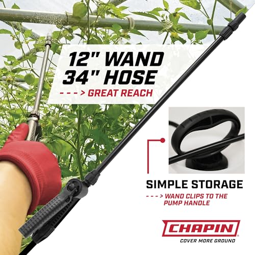 CHAPIN 2-Gallon Pump Sprayer, Reliable Spray for Daily Use, 2pk | Lightweight tank; for home and garden use, for weed control, plant feeding and cleaning with adjustable nozzle and long hose - size: 2 Gallon, 2Pack