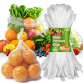 Sukh 90Pcs Mesh Produce Bags - Reusable Seafood Boil Bags 24 Inch | Seafood Mesh Bags for Clam, Crab, Crawfish, White Boiling Bag Net for Vegetables, Potatoes, Eggs, Fruit - color: White