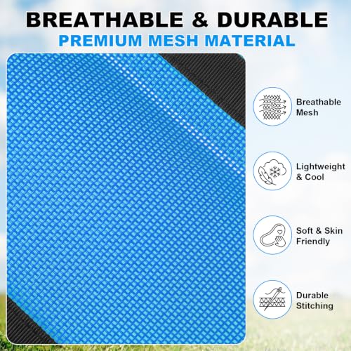 Donkey Fly Boots Set of 4, UV-Proof Breathable Mesh Leg Wraps with Built-in Nylon Support, Non-Slip Adjustable Closures, Summer Protection for Farm Donkeys, Pony, Mule(Mini,Blue,4) - color: Blue