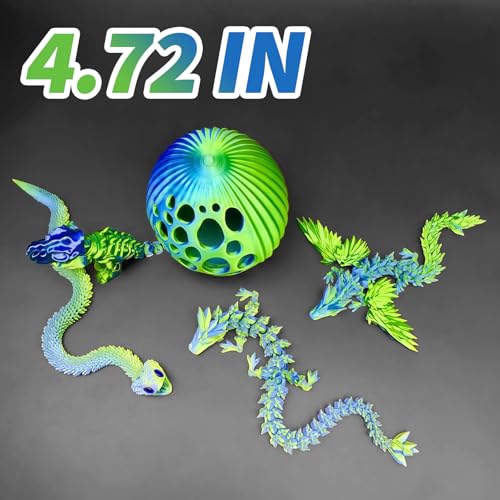 5 Pcs，12" 3D Printed Dragon Eggs,Dinosaur Egg,Crystal Dragon Toys,Snake Eggs, Animals,Fidget Toy,Desk Executive Toy，Easter Eggs Basket Stuffers,Toys for Boys Kids Teen 5-7 4-6 8-12 - color: Oo-01