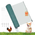 VEVOR Temporary Fence with Posts, 3 x 98.4 FT Plastic Mesh Fencing, Garden Safety Fences Netting with Double-Spike Stakes & Guy Ropes, Temporary Fence for Dogs, Chickens, Plants, Outdoor Yards - size: 36in*98ft
