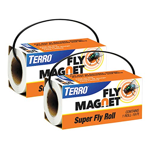 TERRO T521SR Magnet Super Fly Roll-2 Pack,White - size: 2 Pack